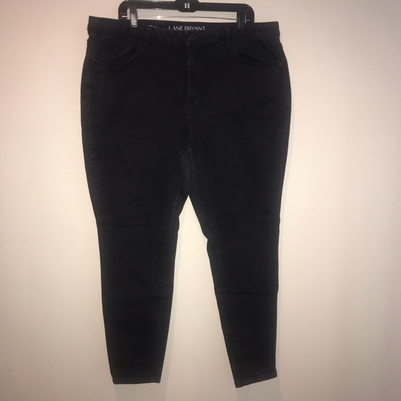 Lane Bryant Super Stretch Skinny Jeans Black 22 - Picture 2 of 7